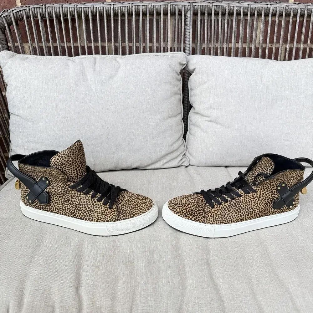 Buscemi 100mm Clean Pony Kamari Hi Top Shoe 9US, 42 EUR, Brand New w/defect